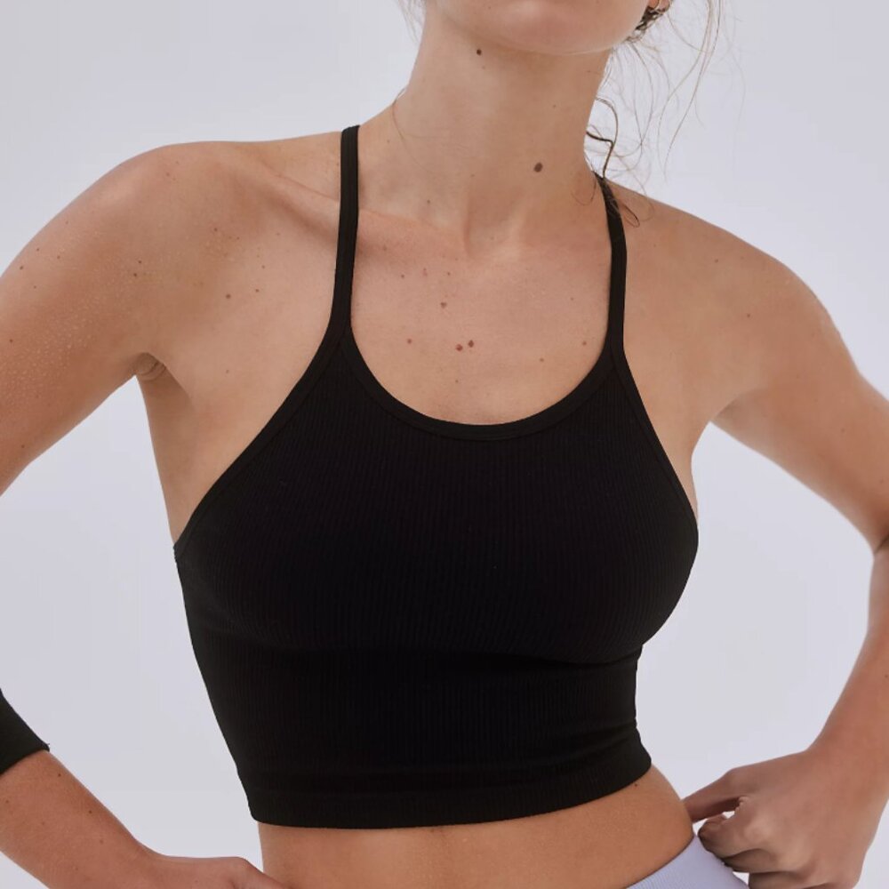 Happiness Runs Crop Tank